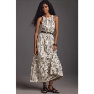 NWT Anthropologie The Somerset Maxi Dress: Poplin Halter Edition $168 X-SMALL